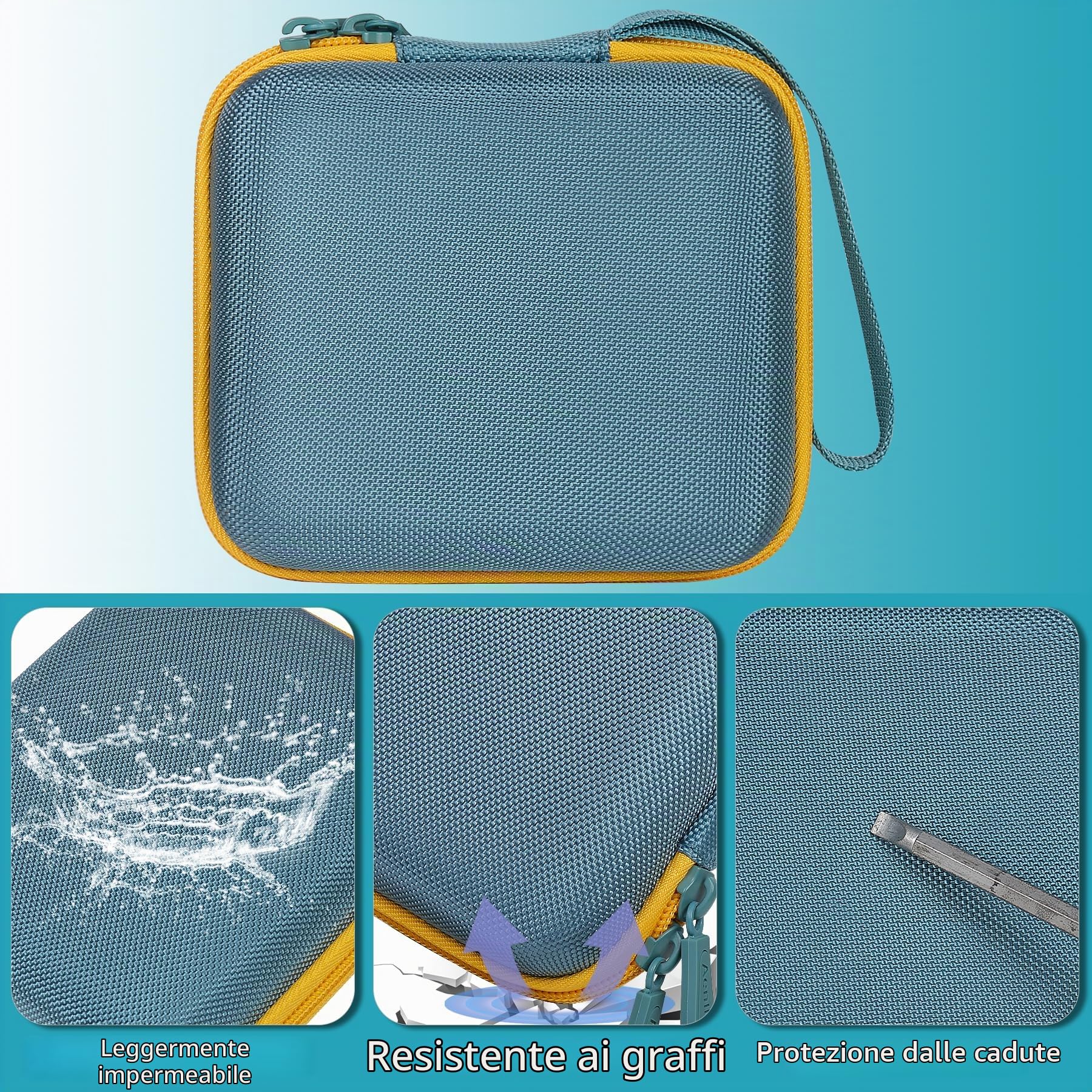 Aenllosi SSD Case custodia SanDisk Extreme SSD Sky Blue