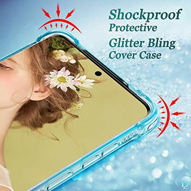 Redpepper Galaxy S20+ cover glitter teal-viola TPU