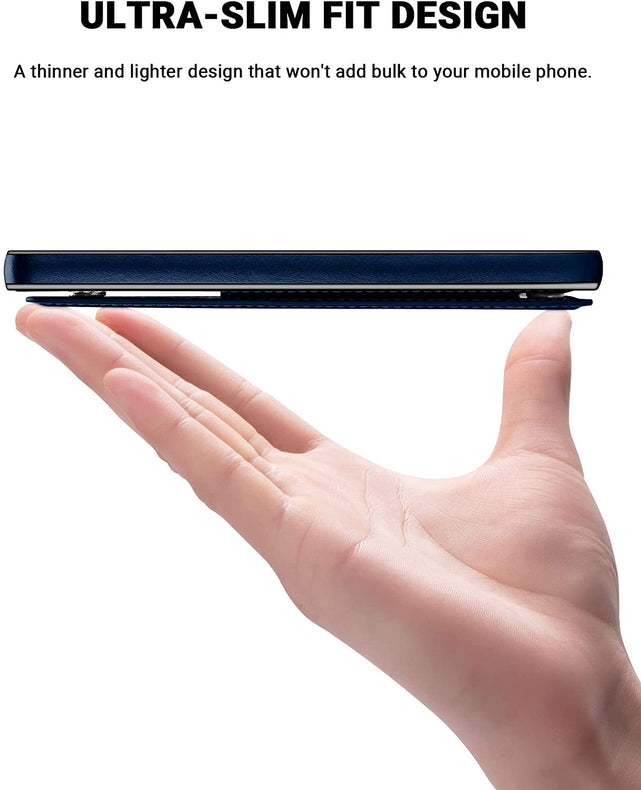 Redpepper Galaxy S22 Plus cover portafoglio pelle nera 3 carte