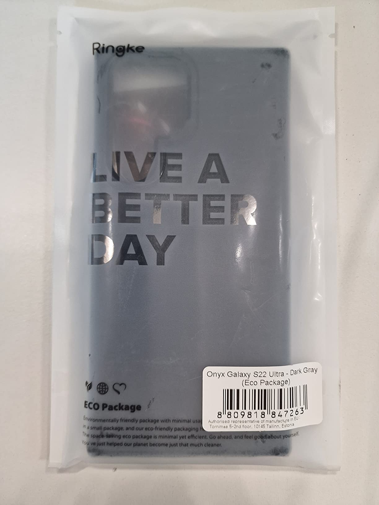 Ringke Onyx Cover Galaxy S22 Ultra Black Antiscivolo