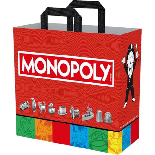 Konix Monopoly Borsa Spesa 40x45 Riciclata Rossa