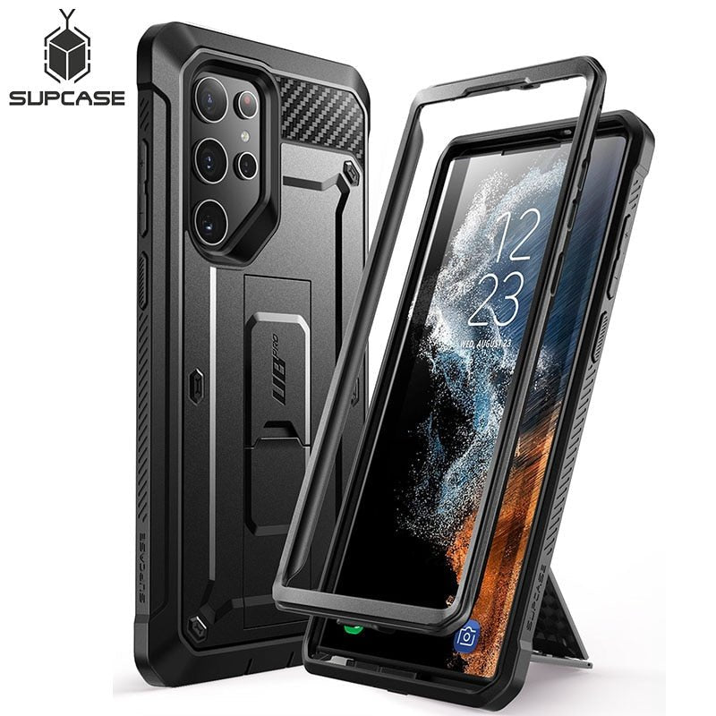 Redpepper Galaxy S22 Ultra cover holster kickstand nera