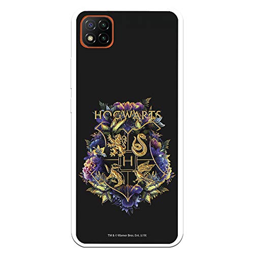 La Casa de las Carcasas Harry Potter Hogwarts Floral custodia Redmi 9C silicone