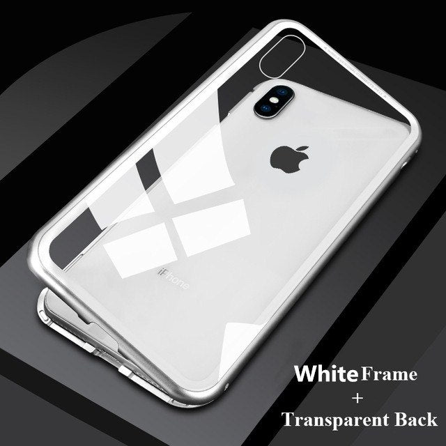 Redpepper iPhone XS Max cover magnetica vetro nero 360°