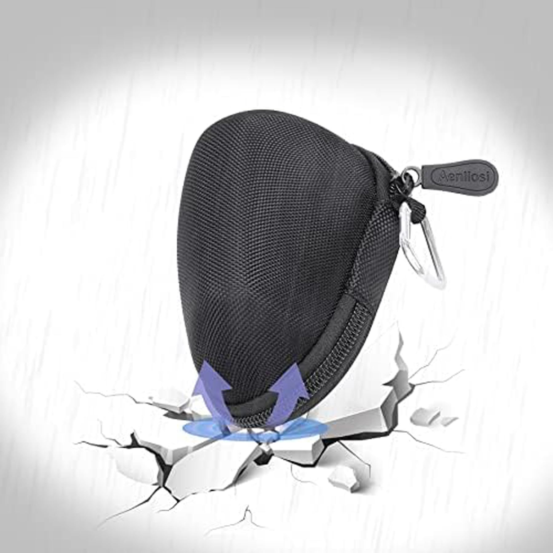 Aenllosi Custodia Mouse Logitech Lift Nero EVA 11,5cm Rigida