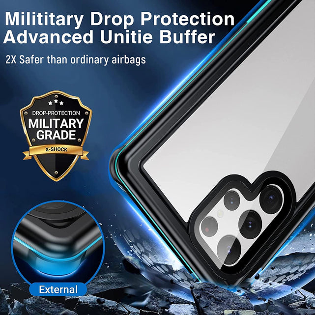 Redpepper Galaxy S22 Ultra cover impermeabile IP68 nera