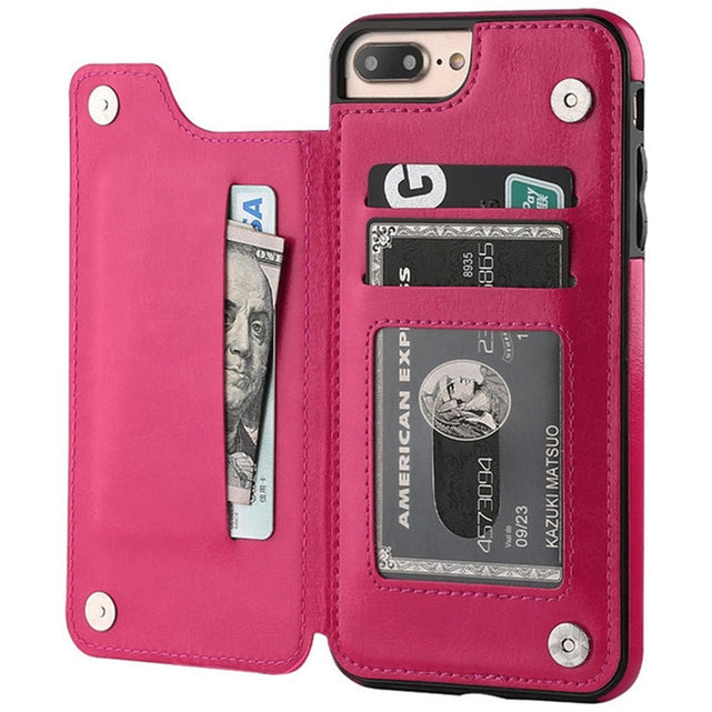 Redpepper Apple Cases Cover iPhone 14 Max Pelle Portafoglio Retro