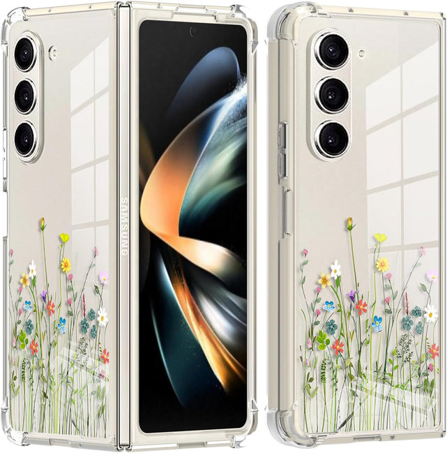 Redpepper Galaxy Z Fold 5 Cover Fiori trasparente slim