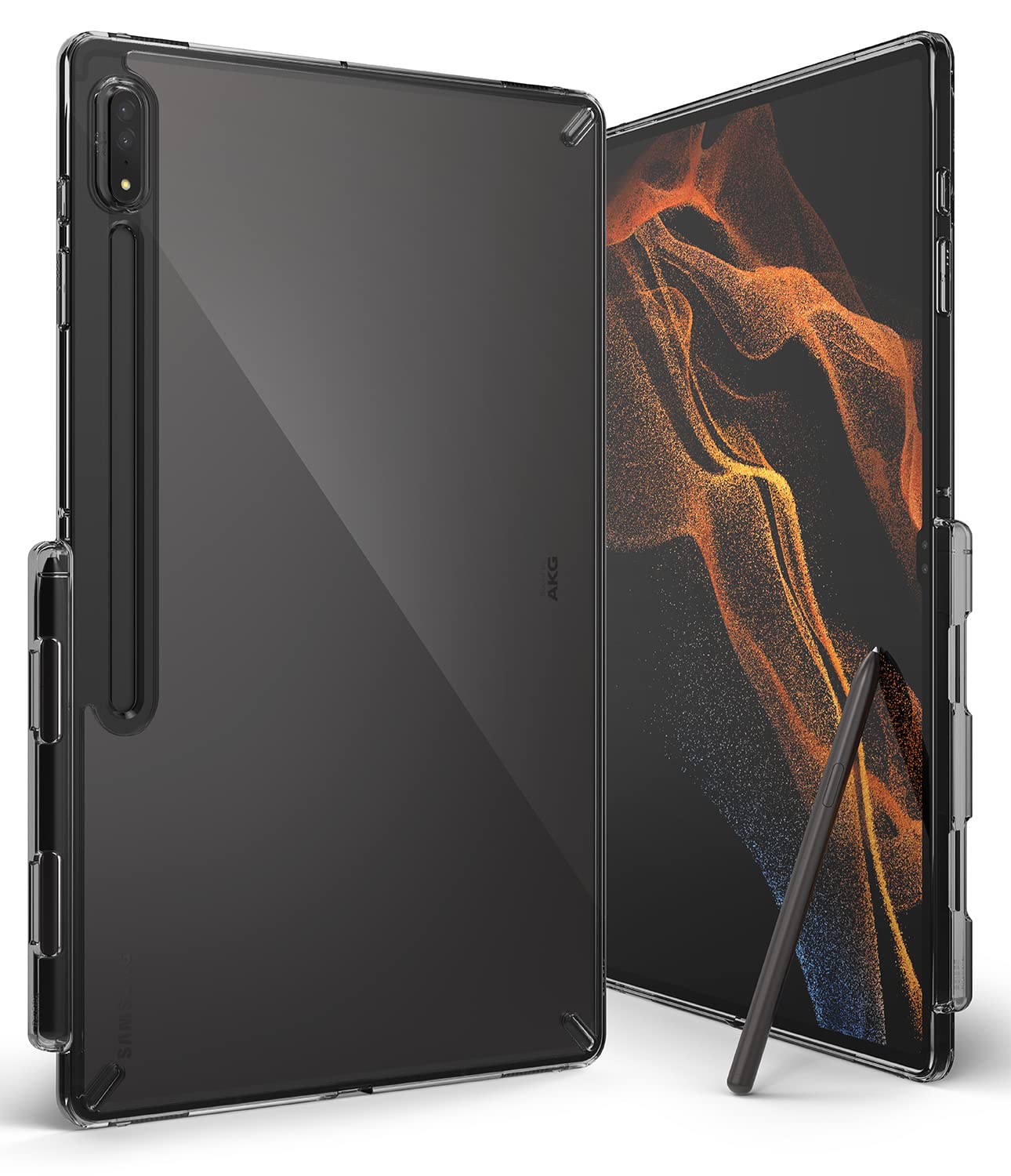 Ringke Fusion Cover Galaxy Tab S8 Ultra Trasparente Smoke Black