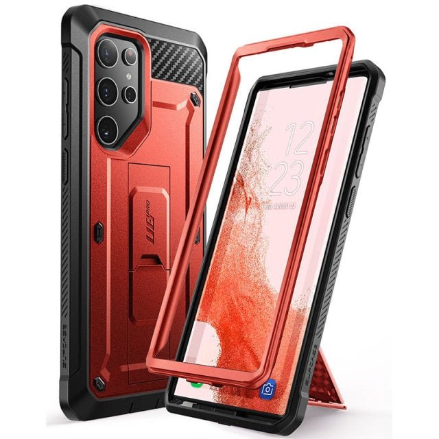 Redpepper Galaxy S22 Ultra cover holster kickstand nera