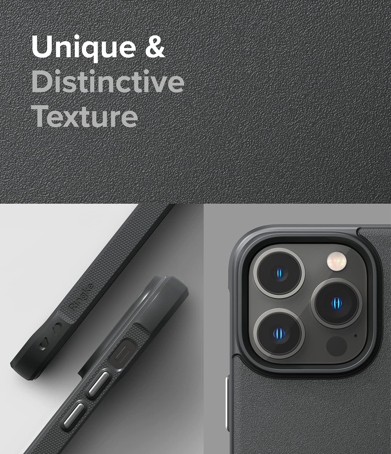 Ringke Onyx iPhone 14 Pro Max 6.7 cover Dark Gray antiscivolo