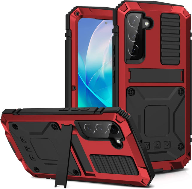 Redpepper Galaxy S23 custodia metallo con stand antiurto