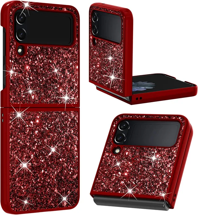 Redpepper Galaxy Z Flip 4 Cover Glitter Antiurto