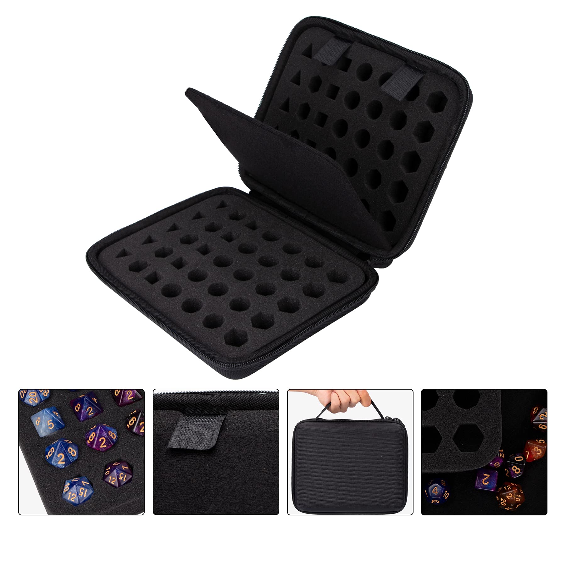 Aenllosi Toy Case custodia dadi DND rigida EVA nera