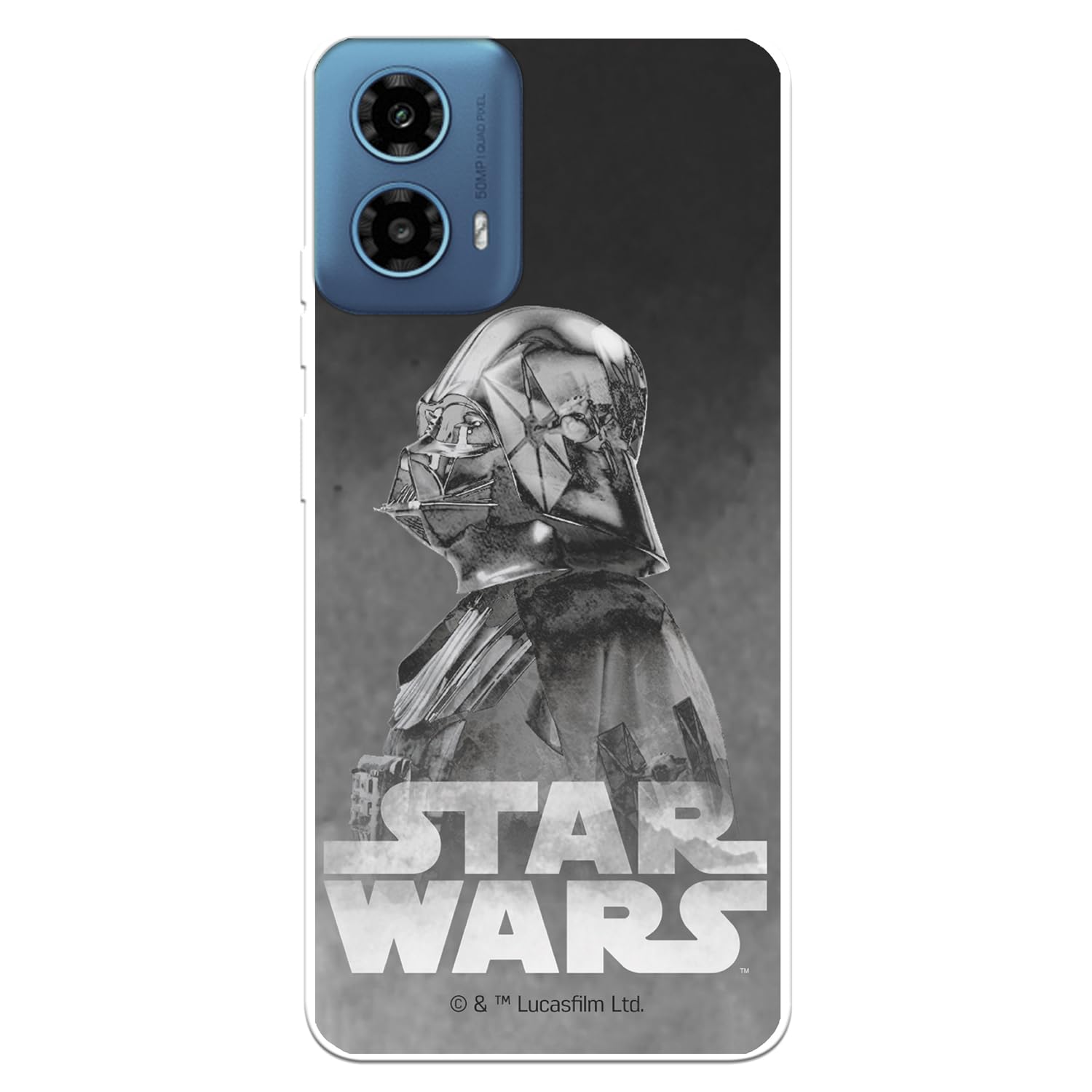 La Casa de las Carcasas Moto G34 cover Darth Vader fondo nero