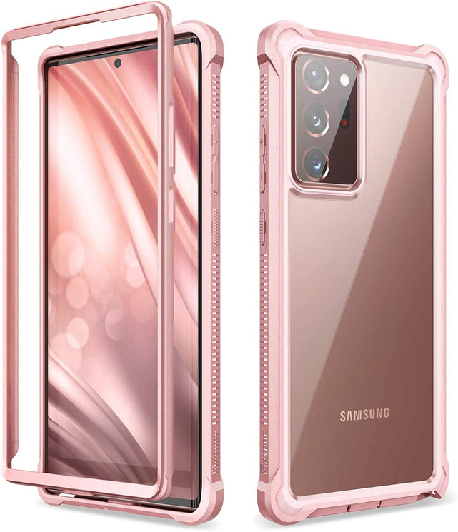 Redpepper Note 20 Ultra Cover Rosa Trasparente Antiurto