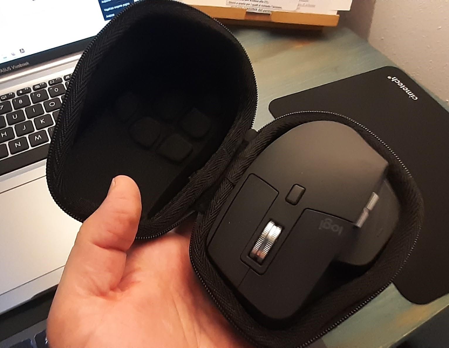 Aenllosi Keyboard & Mouse Case Logitech MX Master Nero EVA