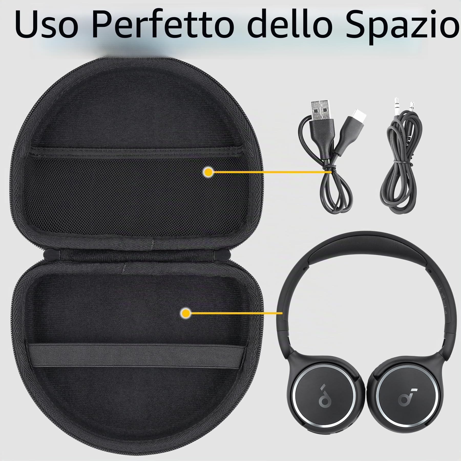 Aenllosi Headphone H30i Custodia Cuffie Rigida EVA Antipolvere
