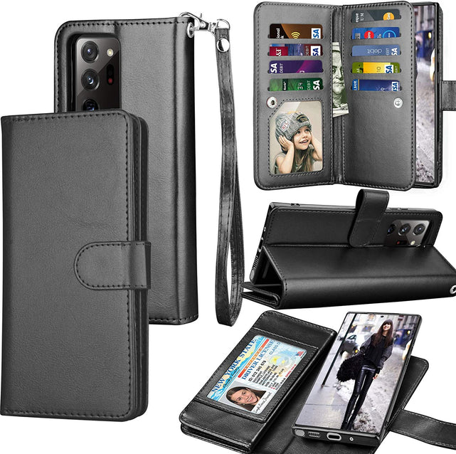 Redpepper Galaxy Note 20 Ultra custodia portafoglio nero 11 carte