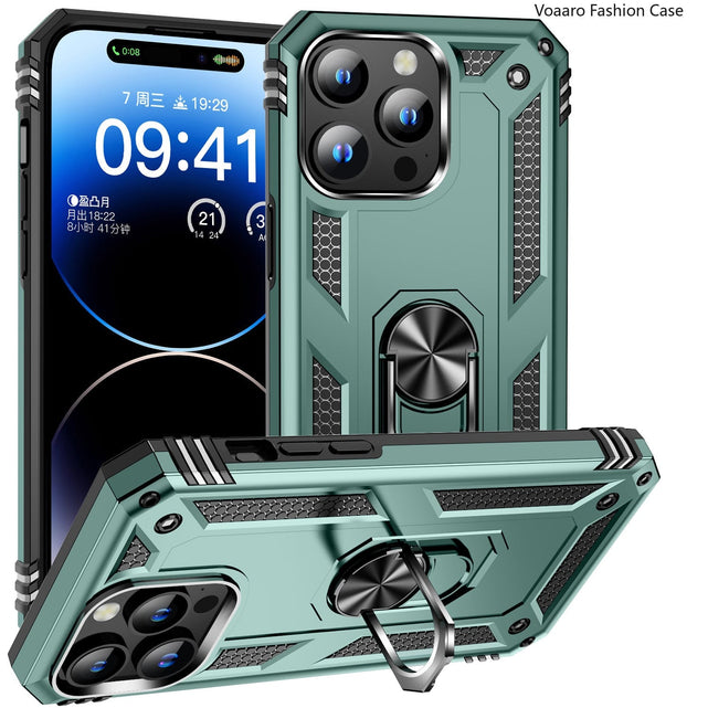 Redpepper Apple Cases iPhone 15 cover magnetica con anello nero