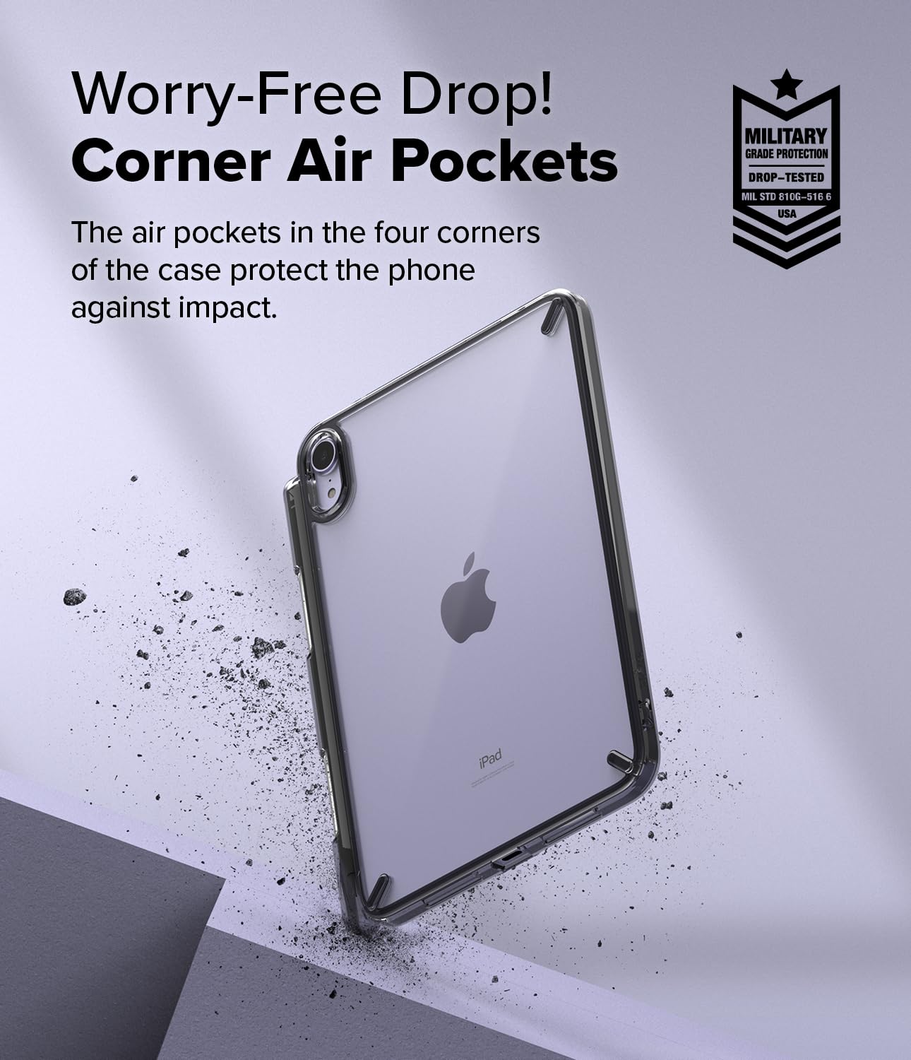 Ringke Fusion cover iPad mini A17 Pro 6th Smoke Black antiurto