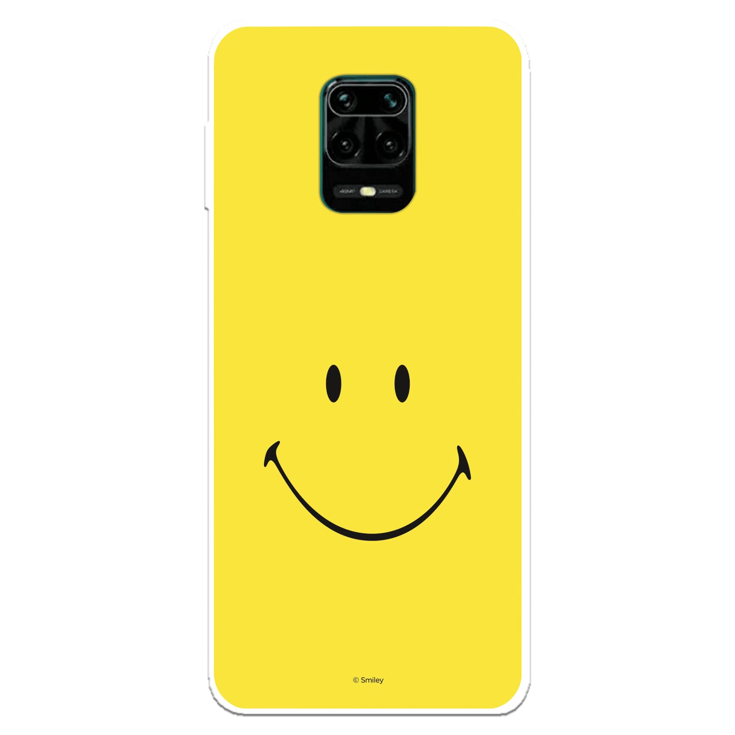 La Casa de las Carcasas Smiley Viso Giallo cover Note 9S trasparente