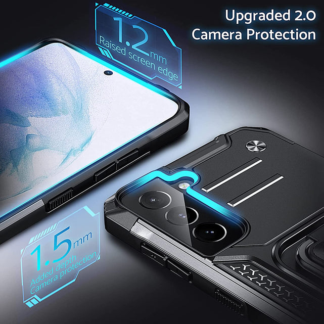 Redpepper Galaxy S21 Plus Cover Anello Stand nera