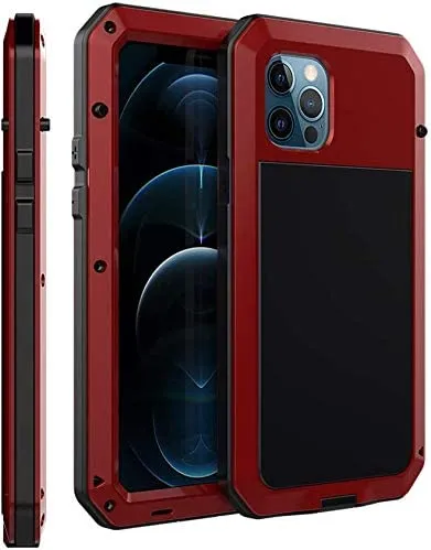 Redpepper iPhone 12 Mini 5.4 Cover vetro Gorilla nera antipioggia