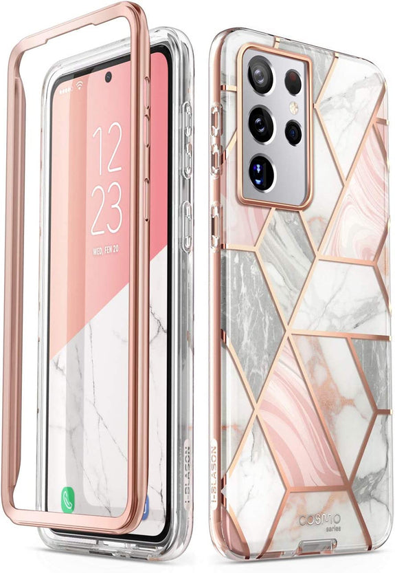 Redpepper Galaxy Cases S21 Ultra cover TPU marmo senza vetro