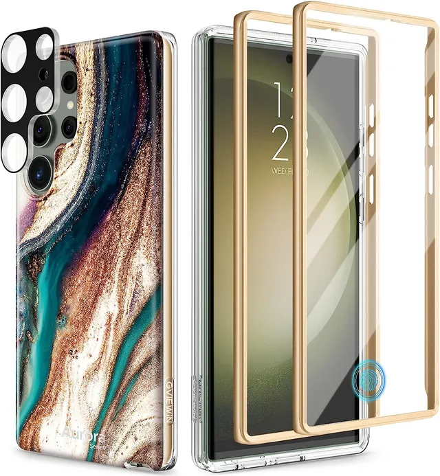 Redpepper Galaxy S23 Ultra cover marmo beige marrone