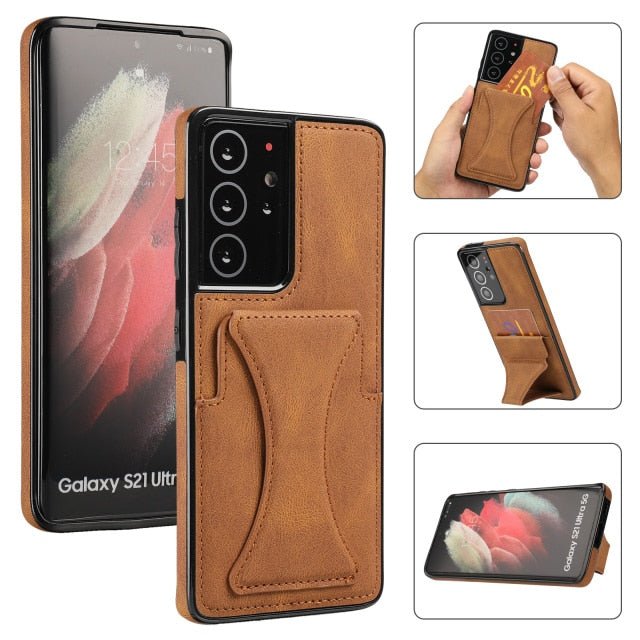 Redpepper Galaxy S22 Custodia Pelle con Stand e Porta Carte