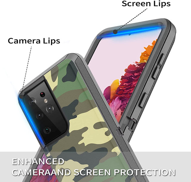 Redpepper Galaxy S21 Ultra cover nera con clip da cintura