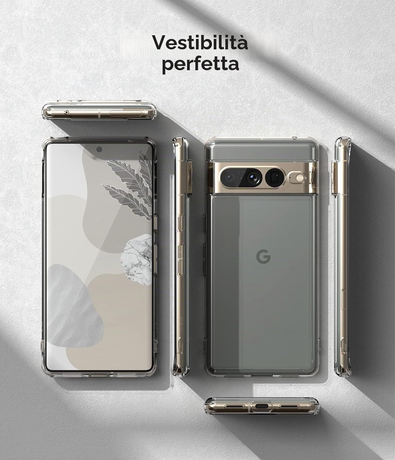 Ringke Fusion Cover Pixel 7 Pro Clear Trasparente Antiurto