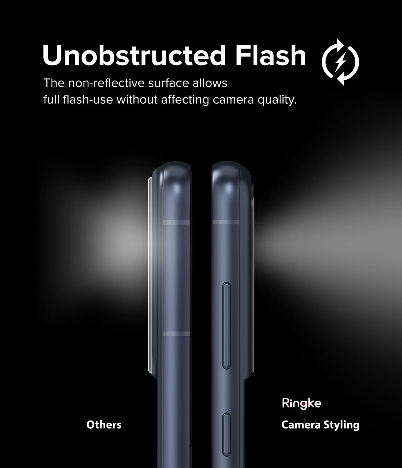 Ringke Camera Styling protezione fotocamera Galaxy S21 FE 5G nero alluminio