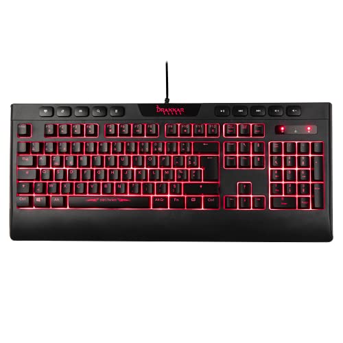 Konix Drakkar Niflheim Tastiera Gaming AZERTY Cavo Nera