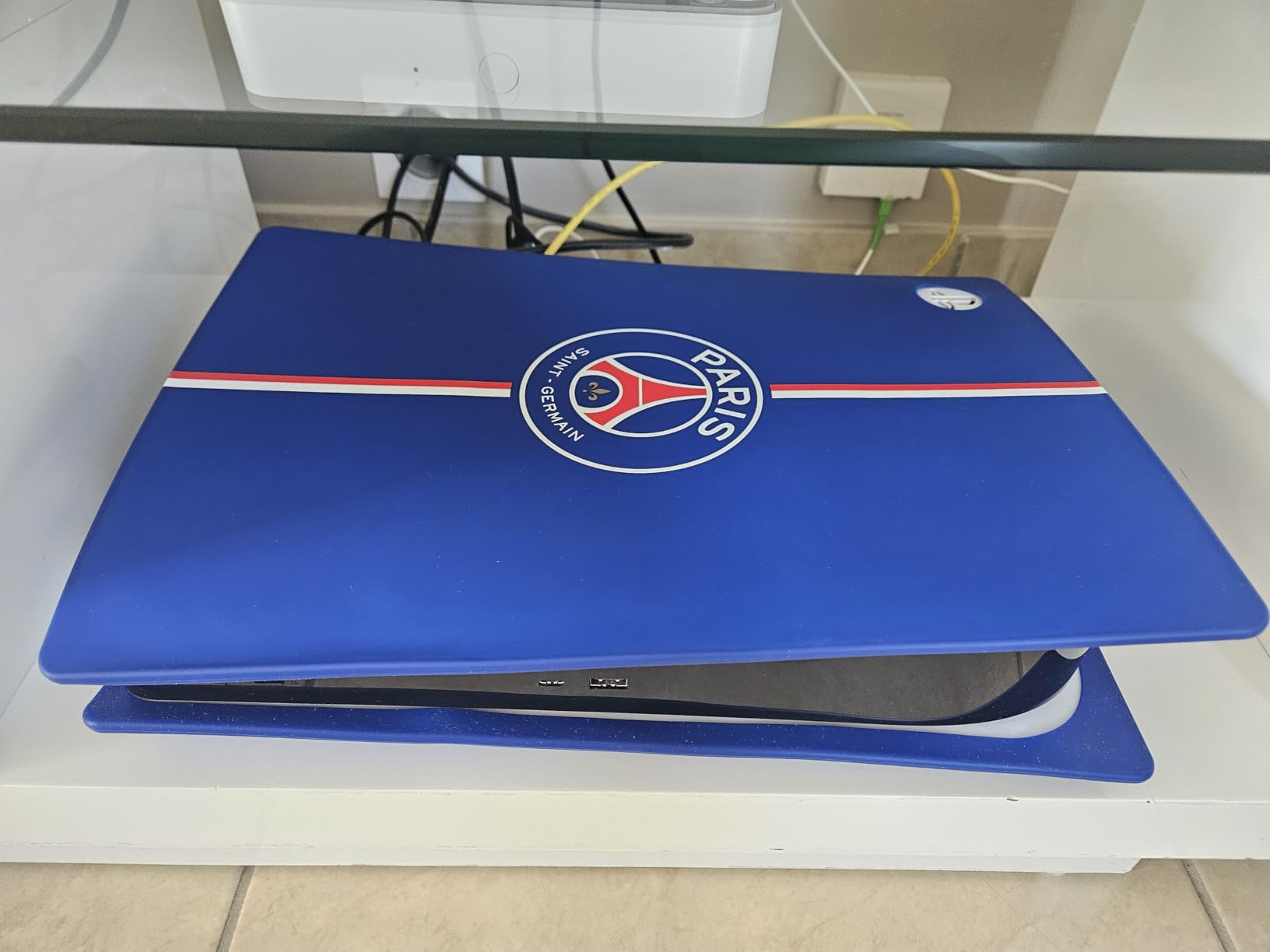 Konix PSG Custodia PS5 Silicone Blu Antiurto Antigraffio