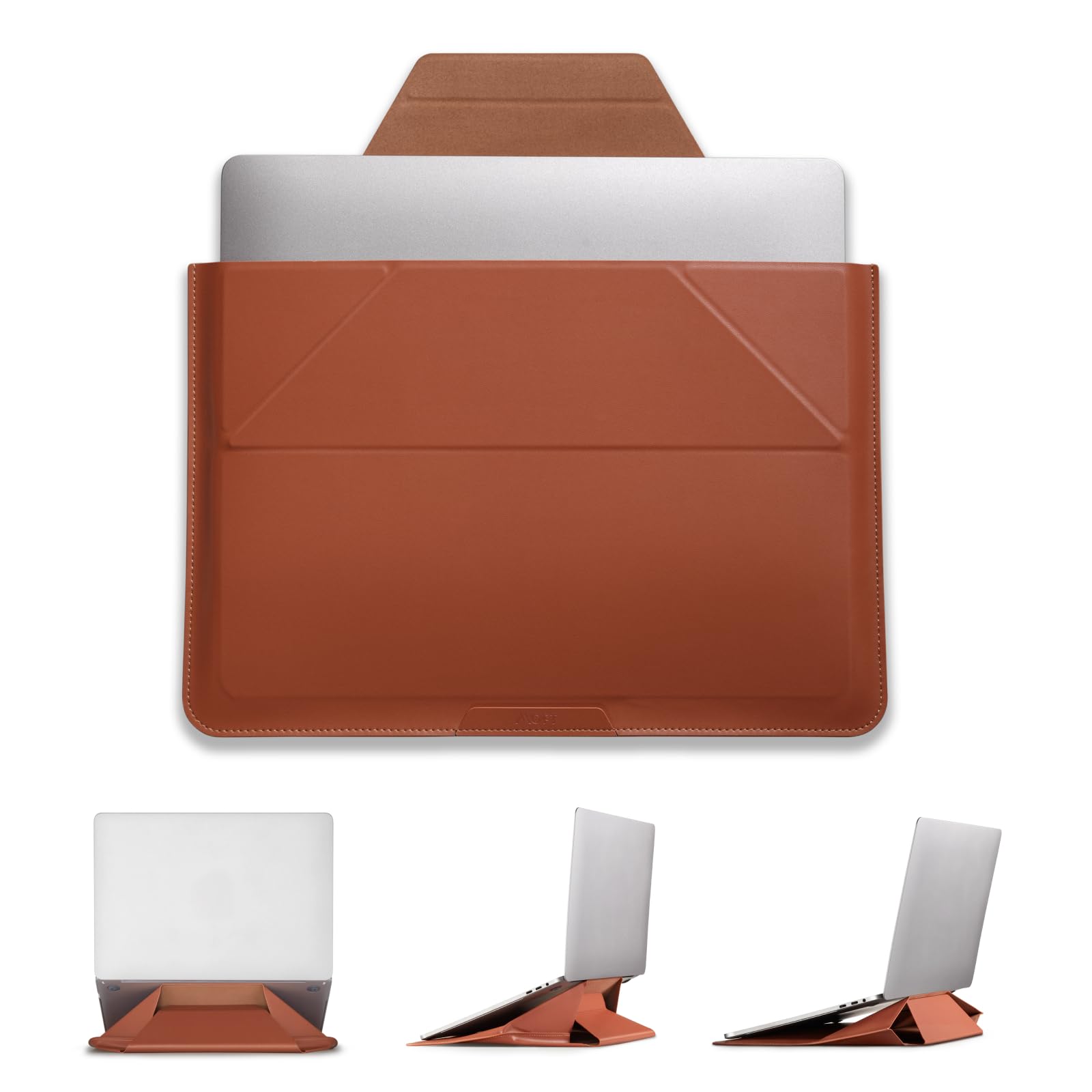 MOFT Laptop Carry Sleeve custodia 13-14" marrone stand