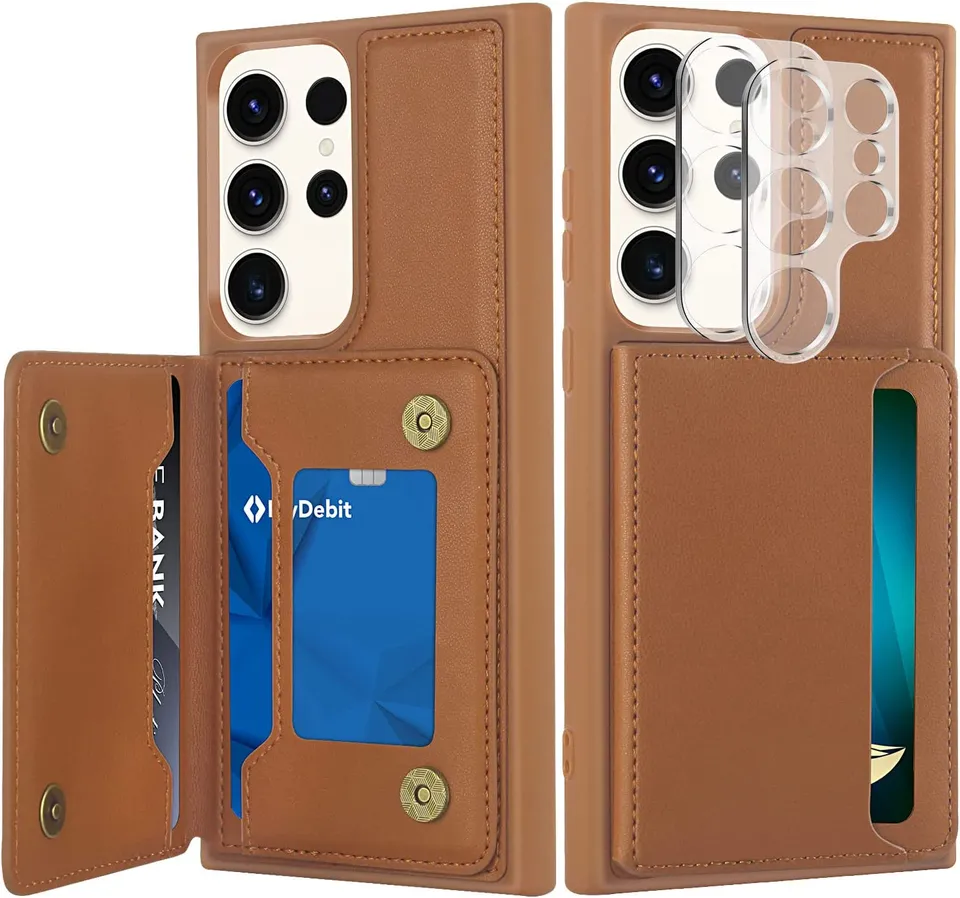 Redpepper Galaxy S23 Ultra Cover Portafoglio Pelle