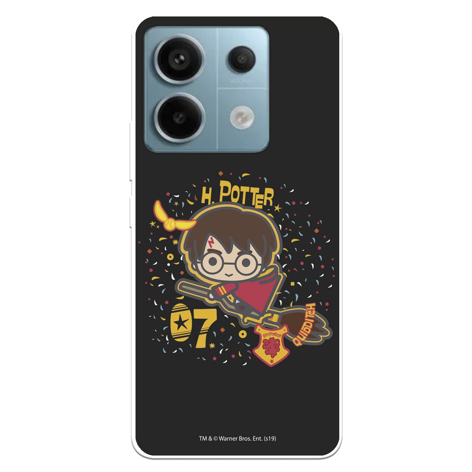 La Casa de las Carcasas Harry sfondo nero cover Redmi Note 13 5G