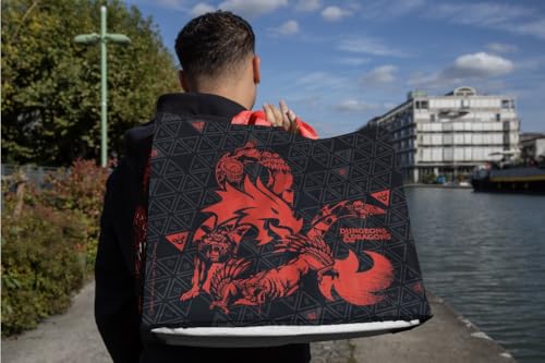 Konix Dungeons Dragons borsa spesa 40x45x20 riciclata Mostri nera