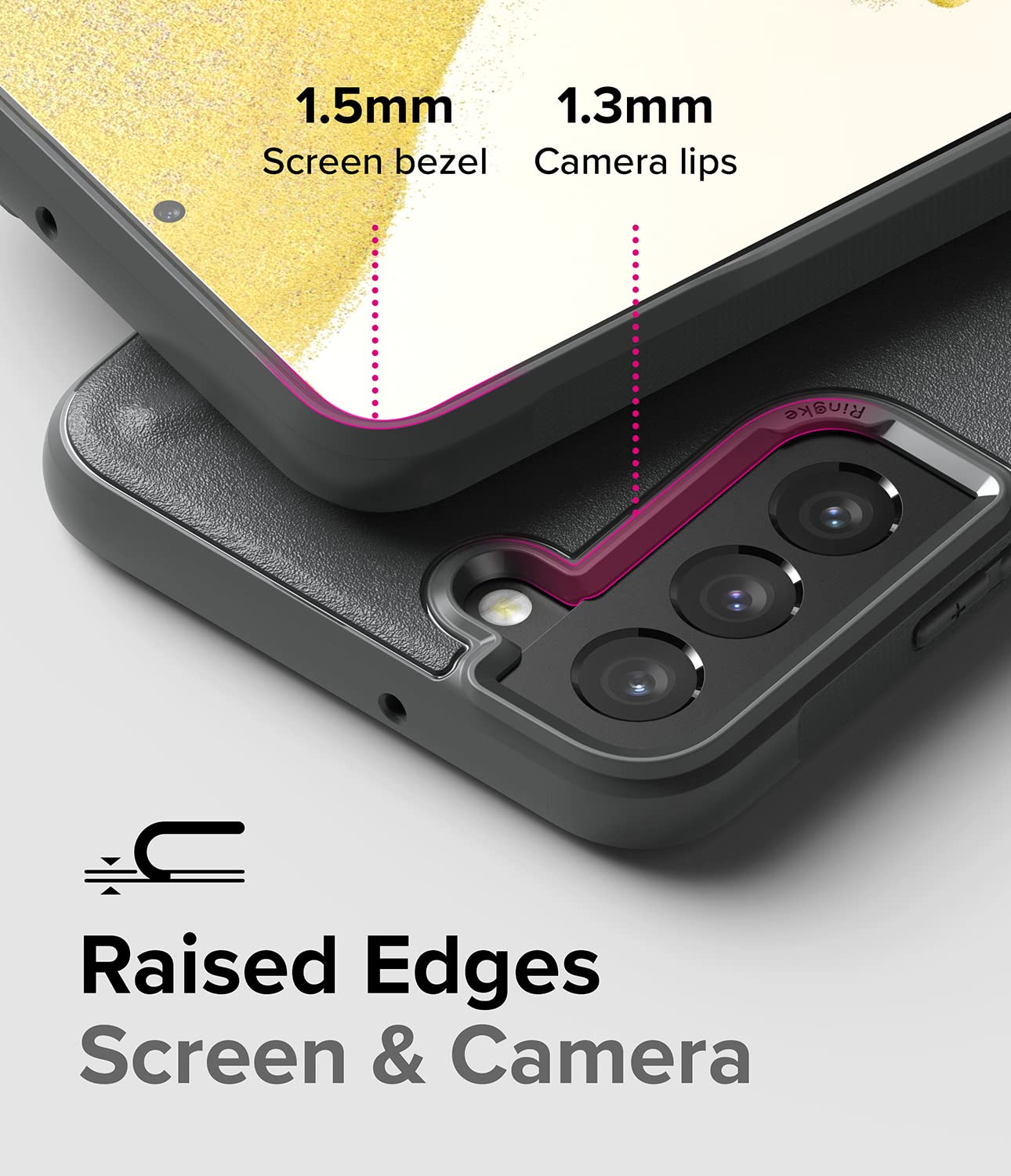 Ringke Onyx Cover Samsung Galaxy S22 5G Custodia Grigia Antiurto