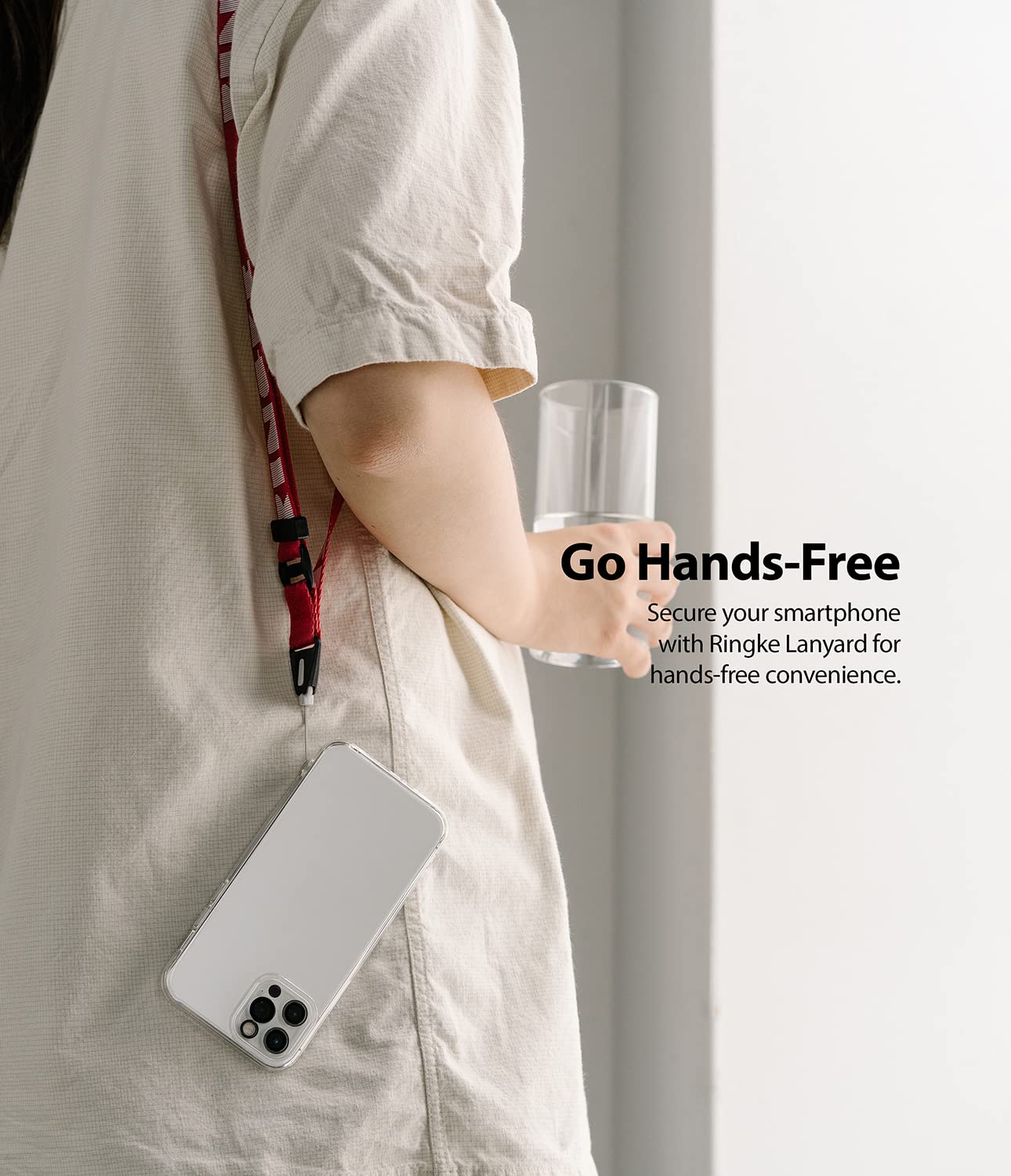 Ringke Strap cordino collo nylon multiuso con fibbia