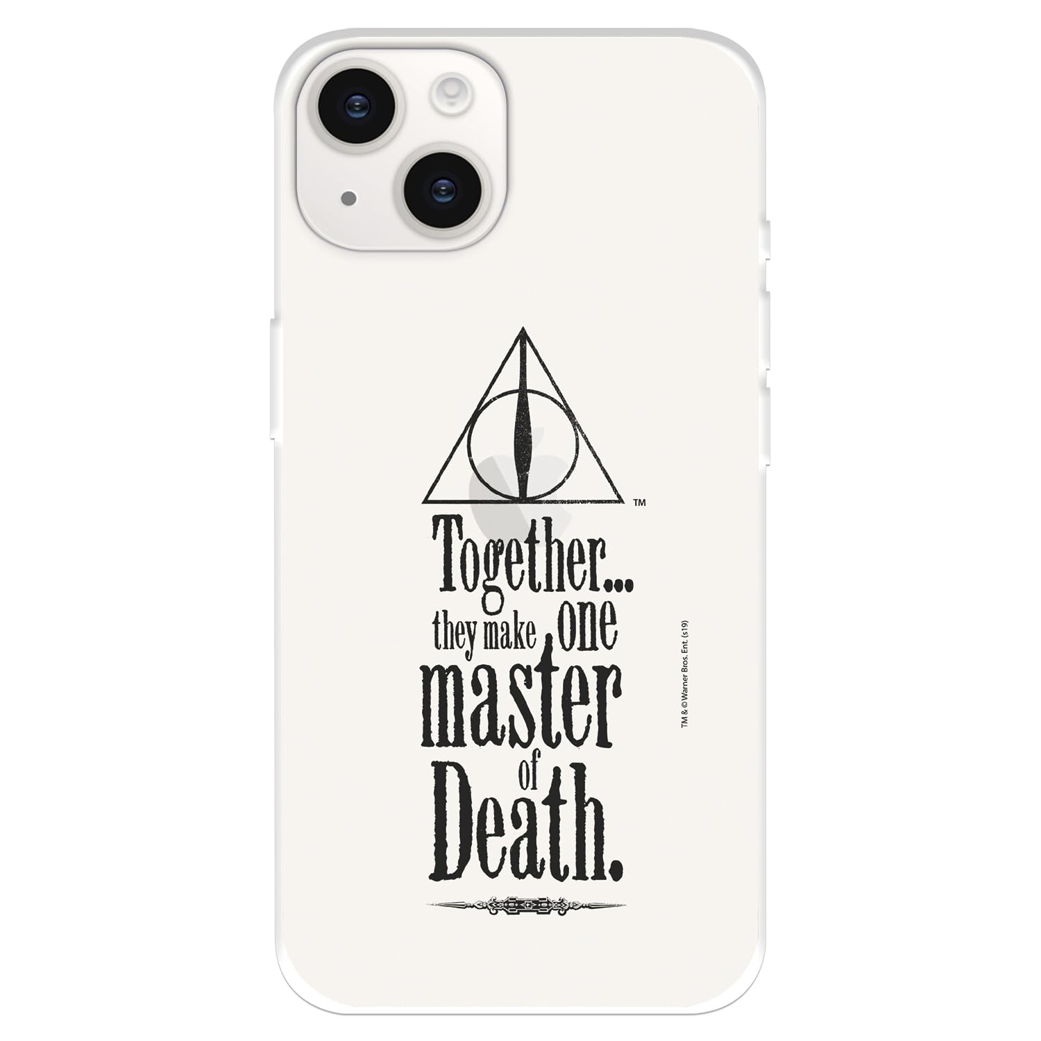La Casa de las Carcasas Harry Potter Death custodia iPhone 15 Plus silicone
