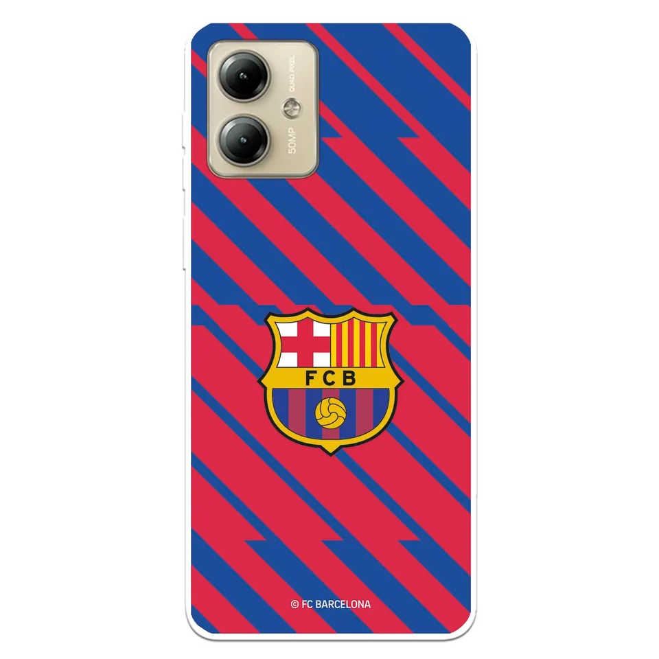 La Casa de las Carcasas Squadre Moto G14 custodia Barça trasparente