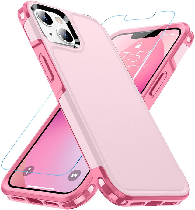 Redpepper Apple Cases iPhone 13 cover militare opaca con vetro
