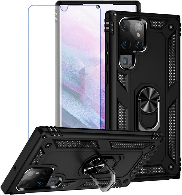 Redpepper Galaxy S22 Ultra cover anello stand 360°