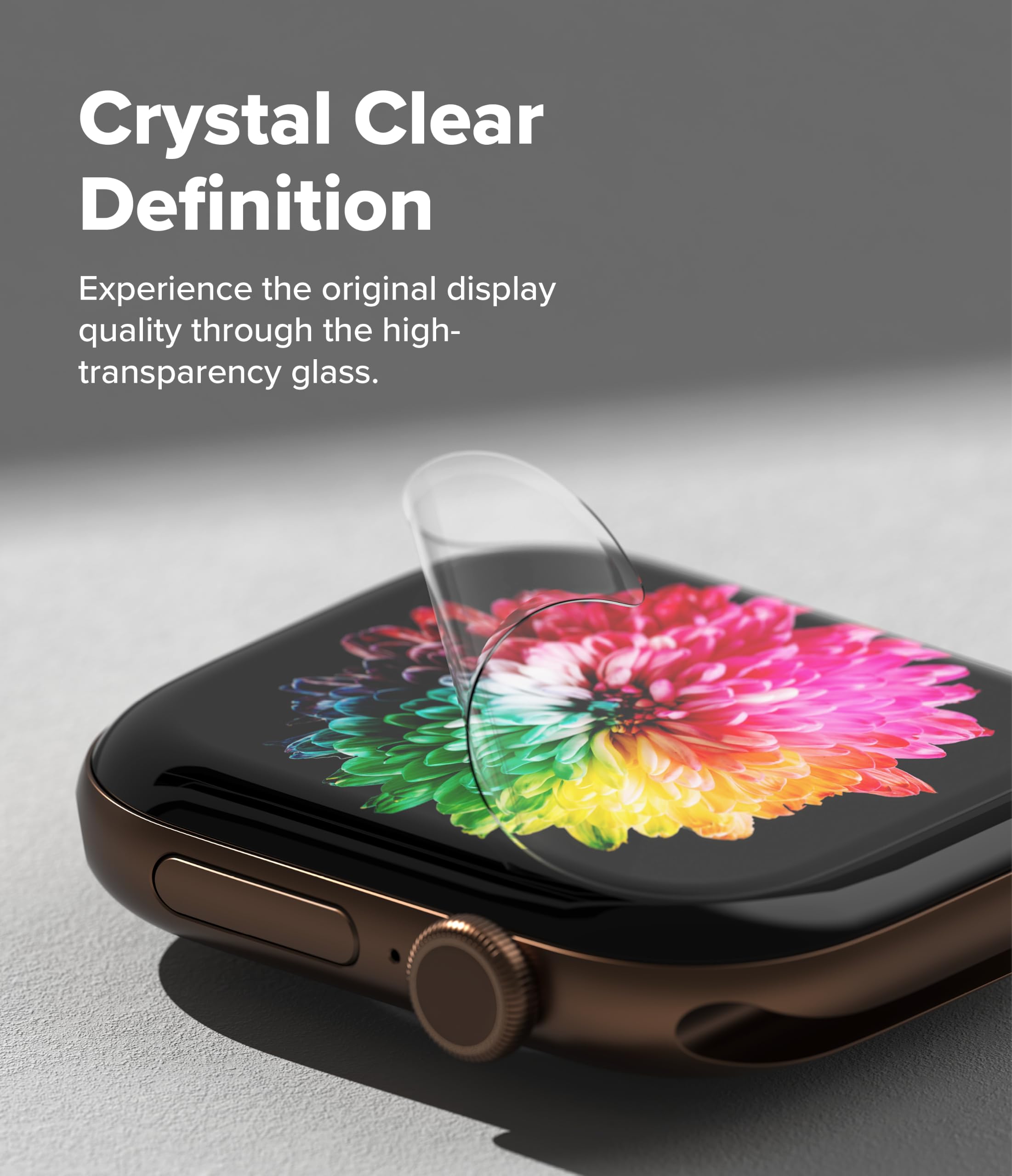 Ringke Dual Easy Pro Pellicola Apple Watch 12 42mm Trasparente