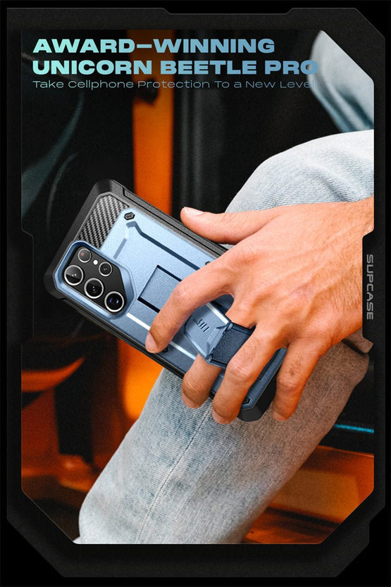 Redpepper Galaxy S22 Ultra cover holster kickstand nera