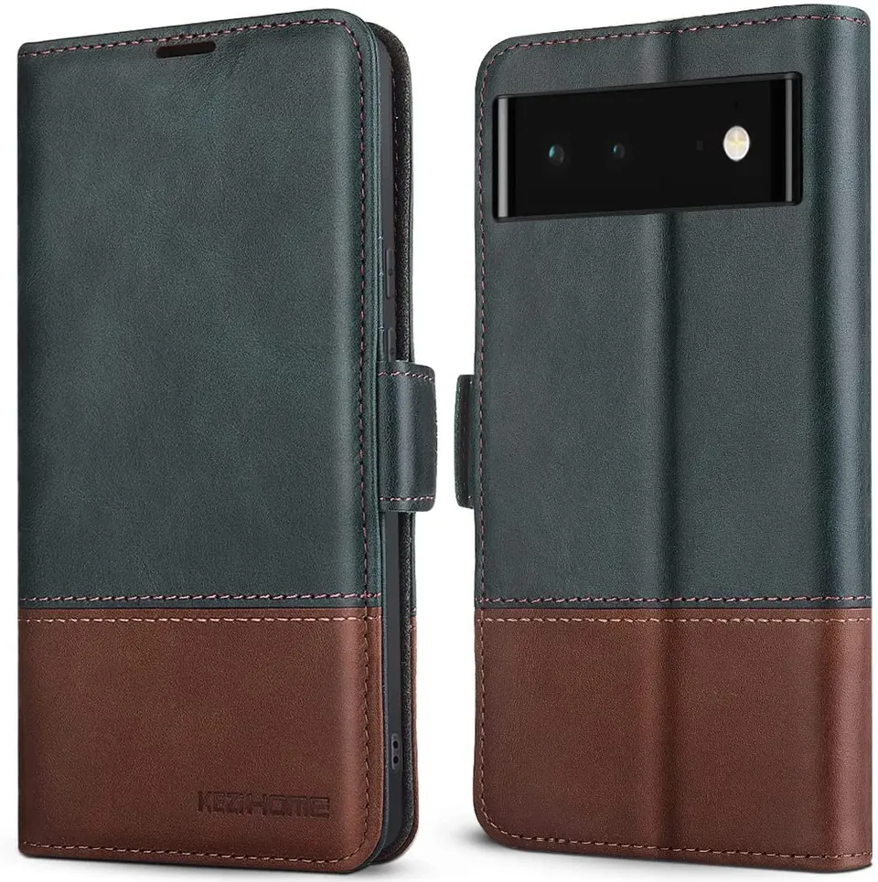 Redpepper Pixel 6 cover wallet pelle vera magnetica