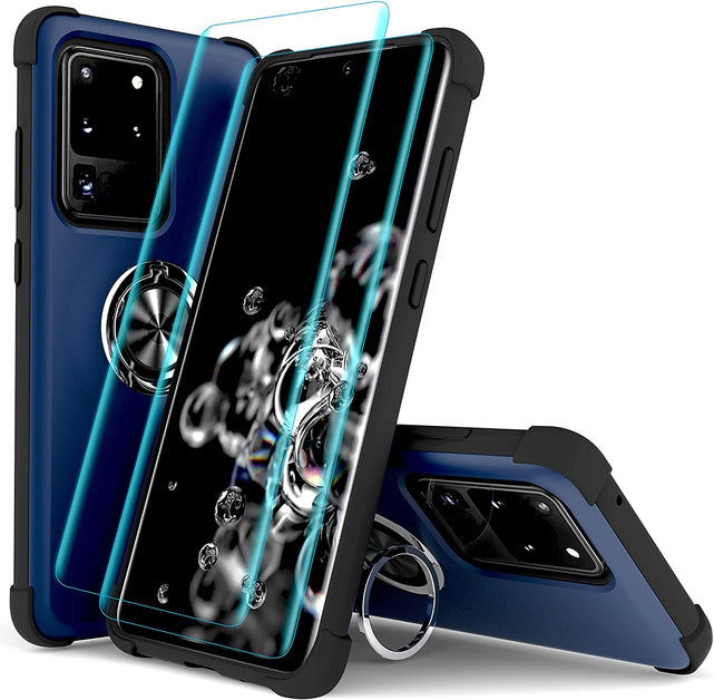 Redpepper Galaxy S20 Ultra cover anello stand nera